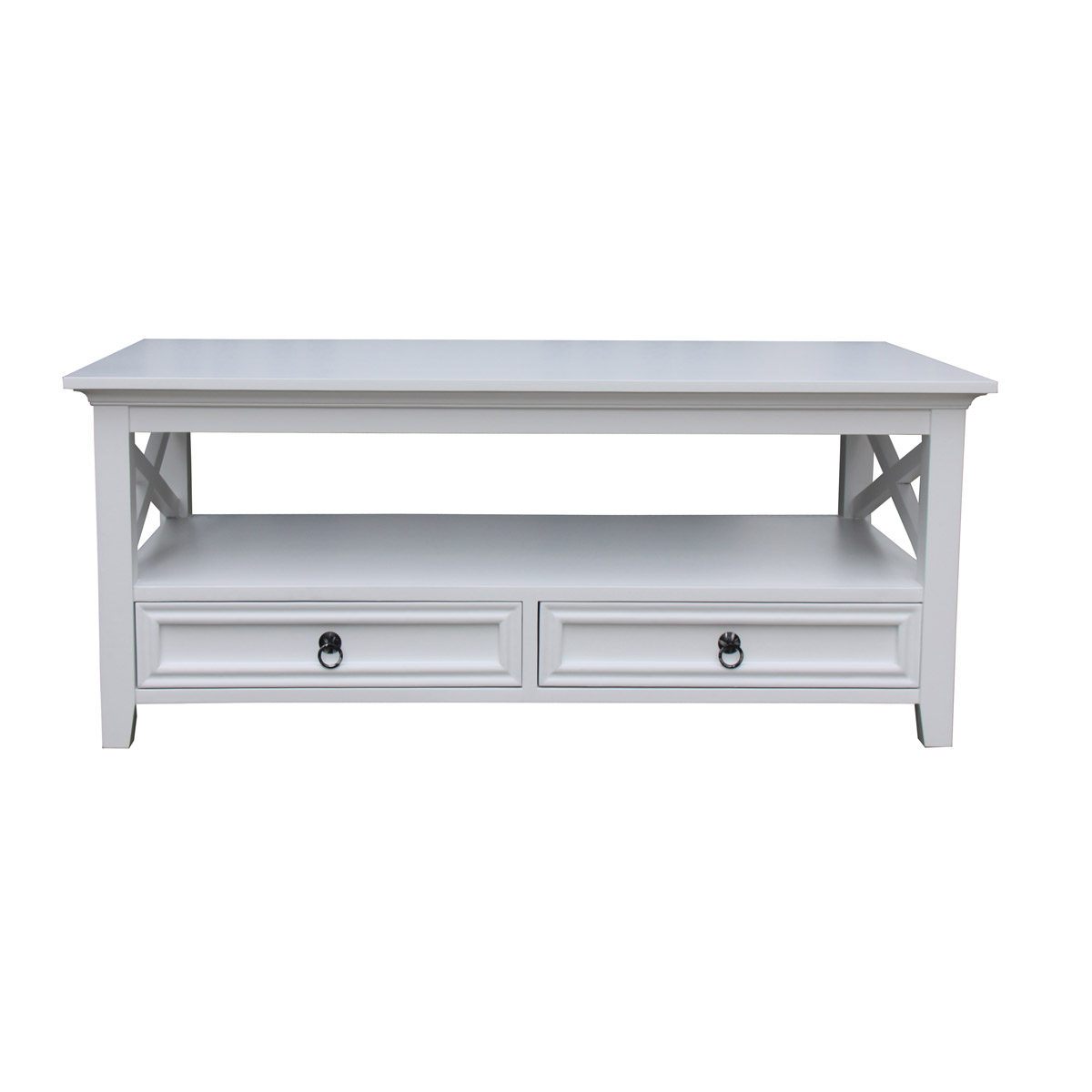 White Rectangular Coffee Table